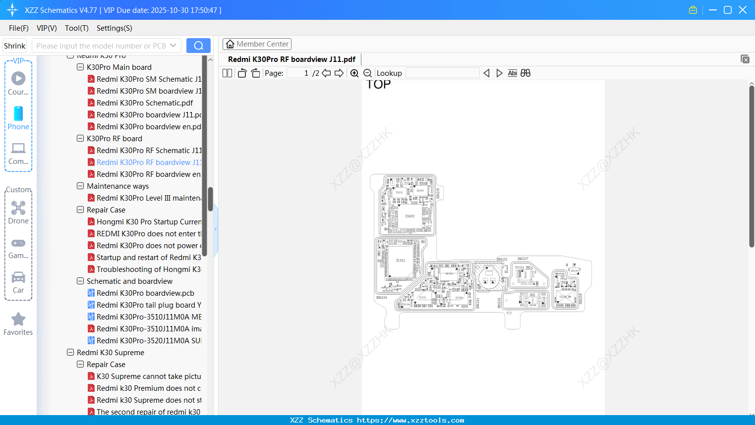 Xiaomi Redmi K30Pro RF Boardview J11